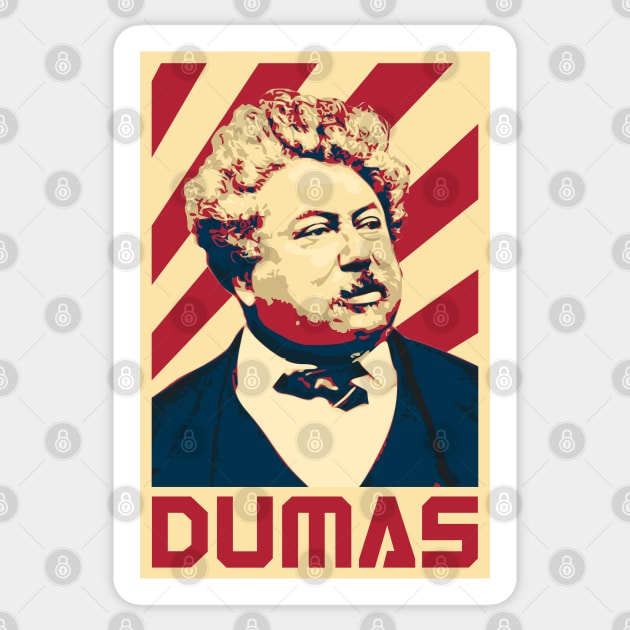 Alexandre Dumas Retro Sticker by Nerd_art